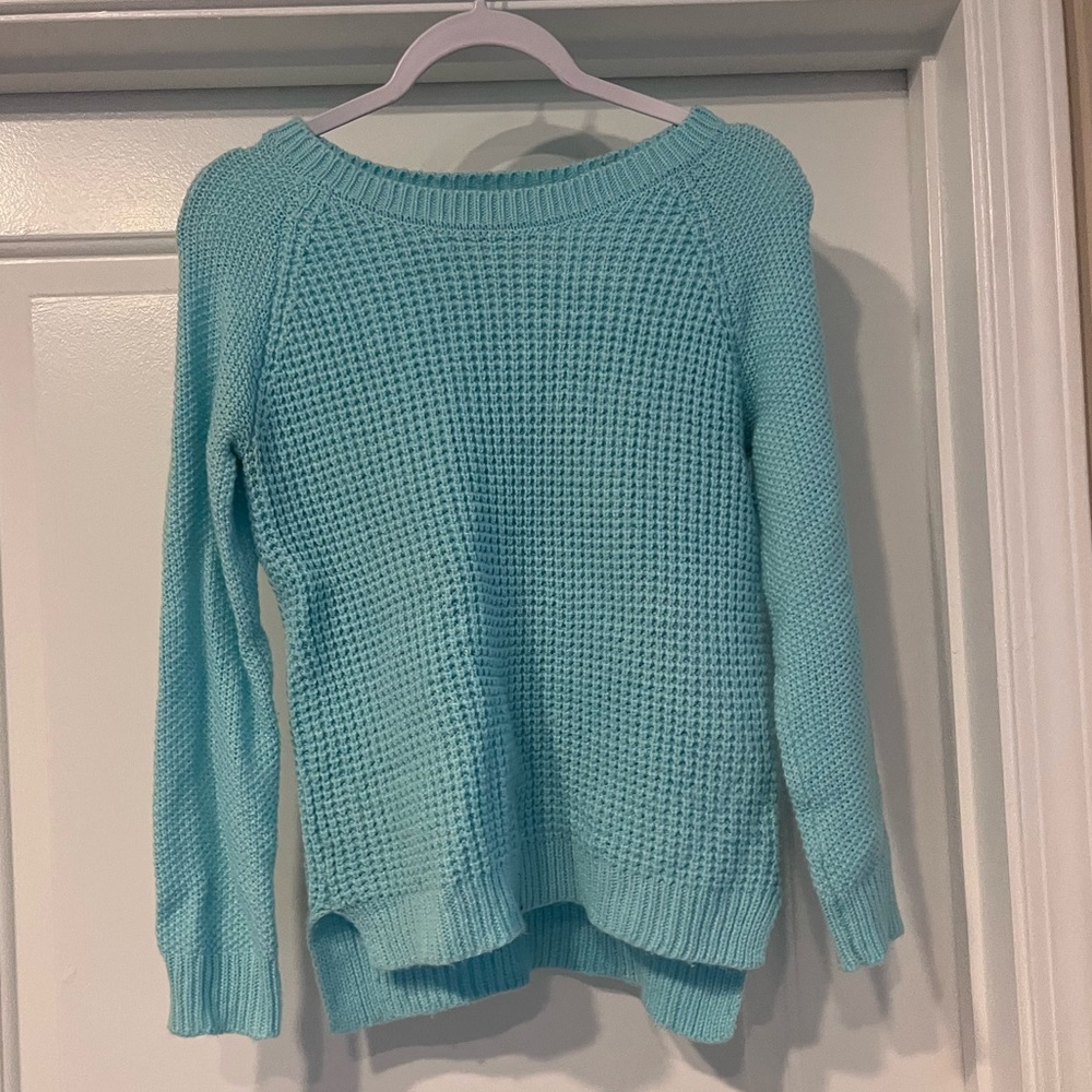 Teal Woven Sweater